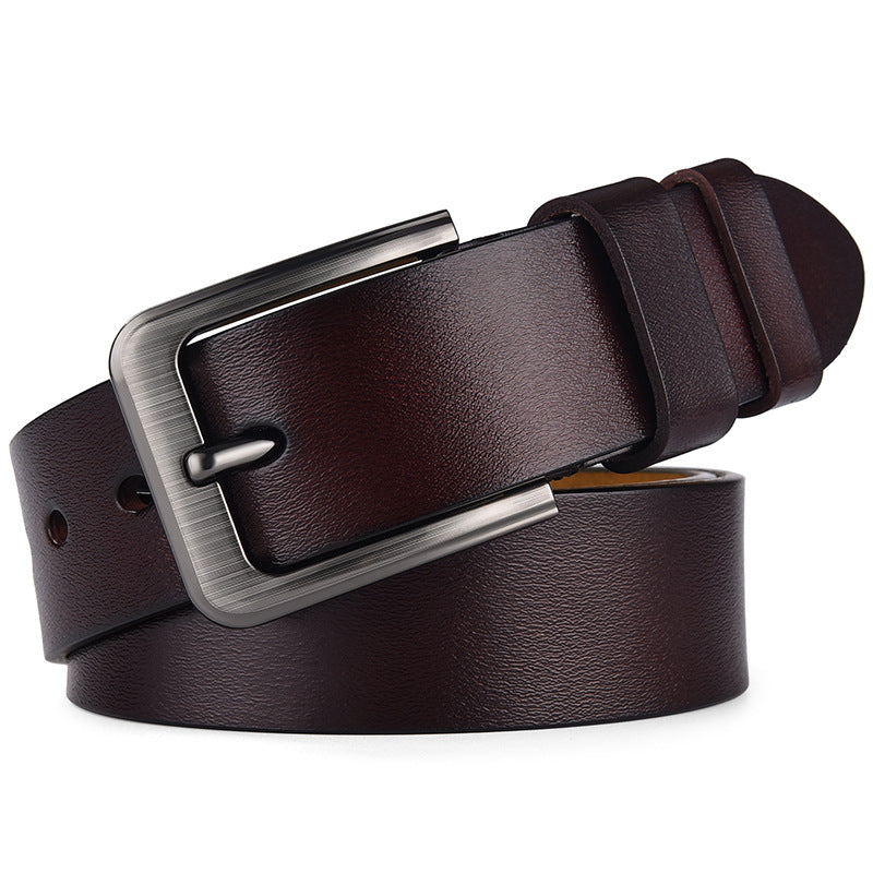 Men's Genuine Leather Needle Buckle Belt