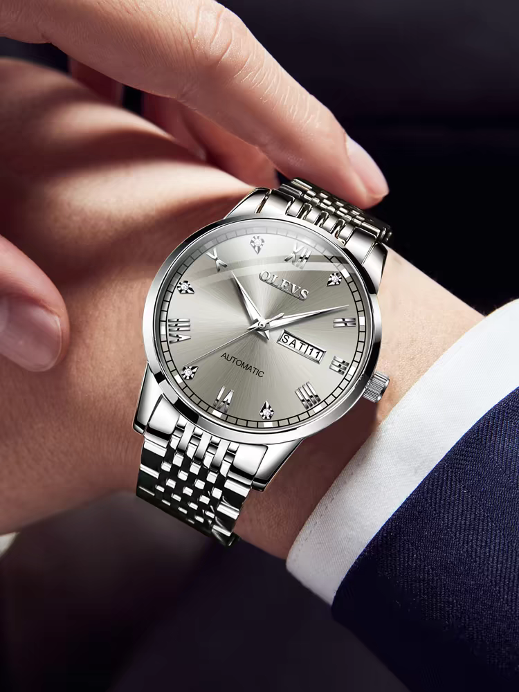 Men's Watch Men's Mechanical Watch Fully Automatic Simple Wind Waterproof Night Light Watch