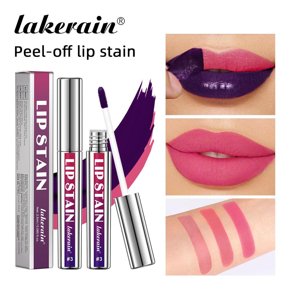 LakeRain Silver Tube Peel Off Lip Gloss