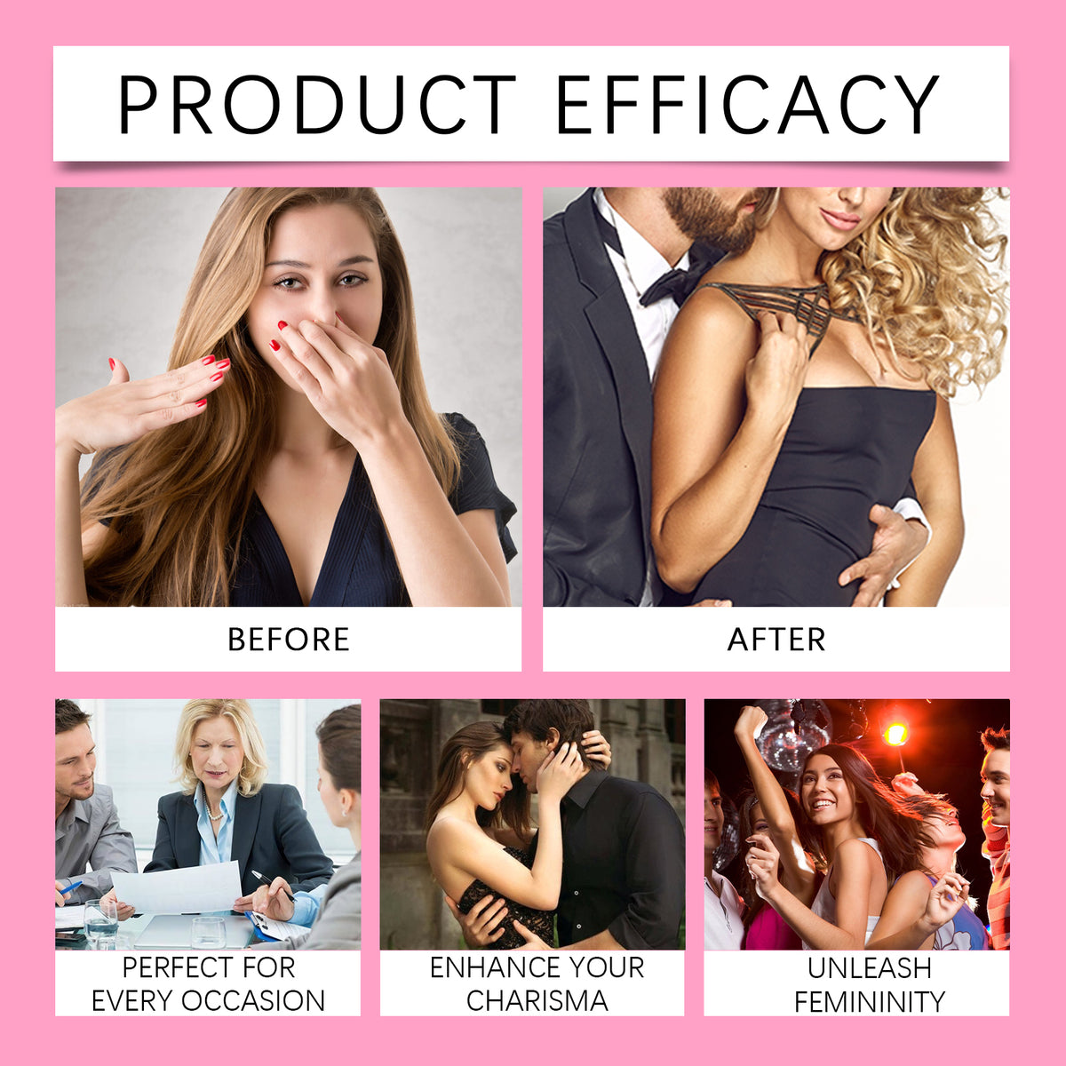 Glamor Perfume For Women, Fragrance Lasting Fragrance Portable Women Adult Elegant Fresh Exudes Natural Niche Flirtatious Attractive Perfume