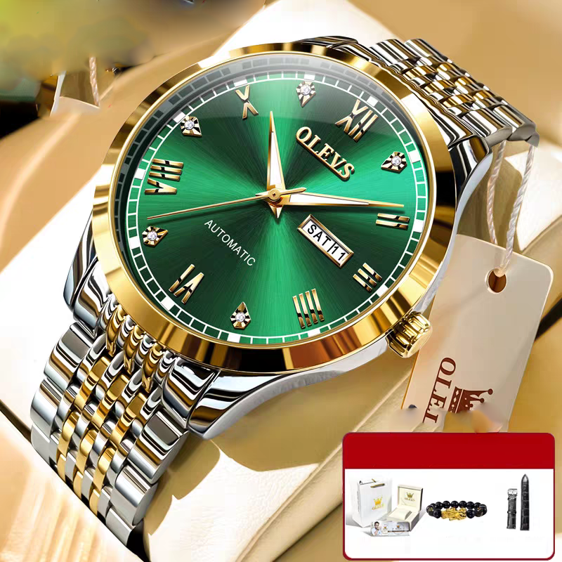 Men's Watch Men's Mechanical Watch Fully Automatic Simple Wind Waterproof Night Light Watch