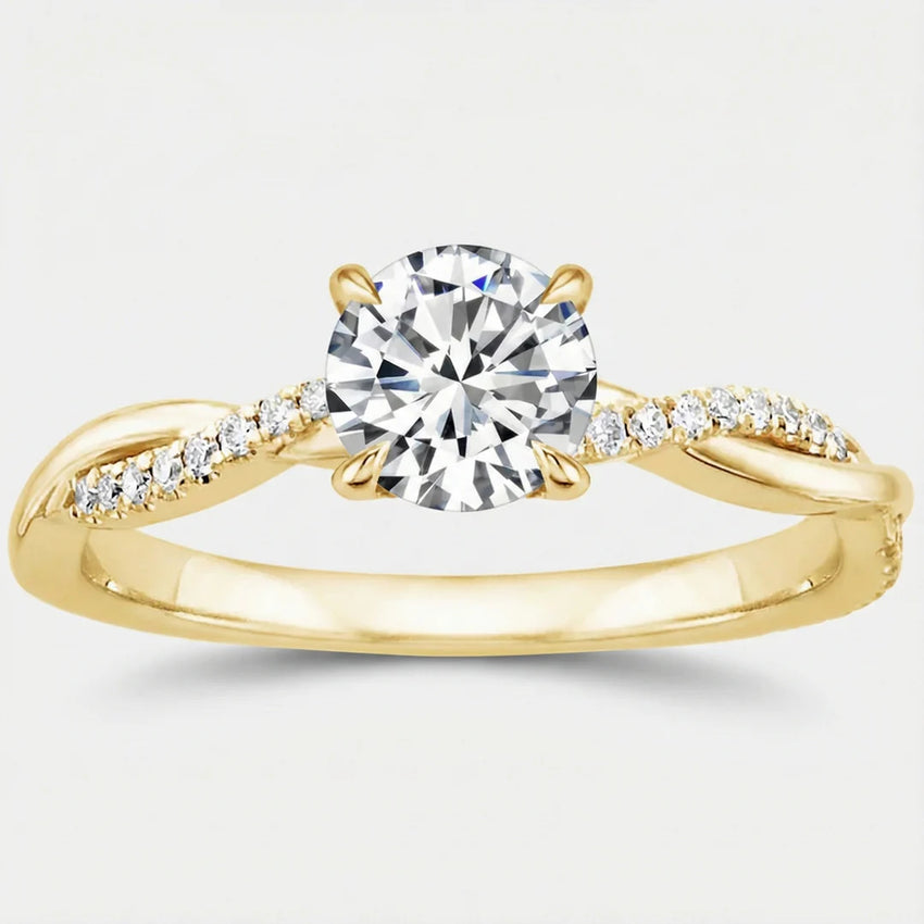 Geometric Zircon Stone Ring