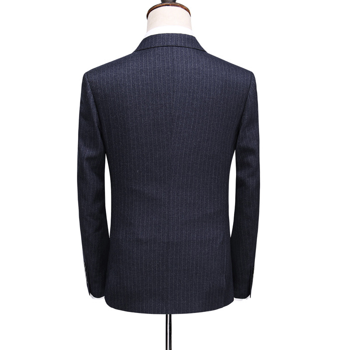 Men's 3-Piece Striped Suit – Slim-Fit Business & Formal Set