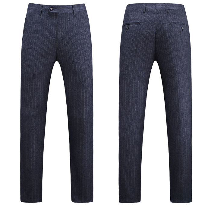 Men's 3-Piece Striped Suit – Slim-Fit Business & Formal Set