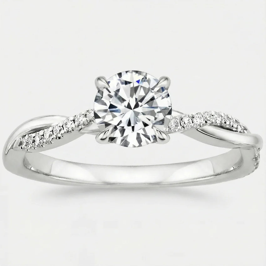Geometric Zircon Stone Ring