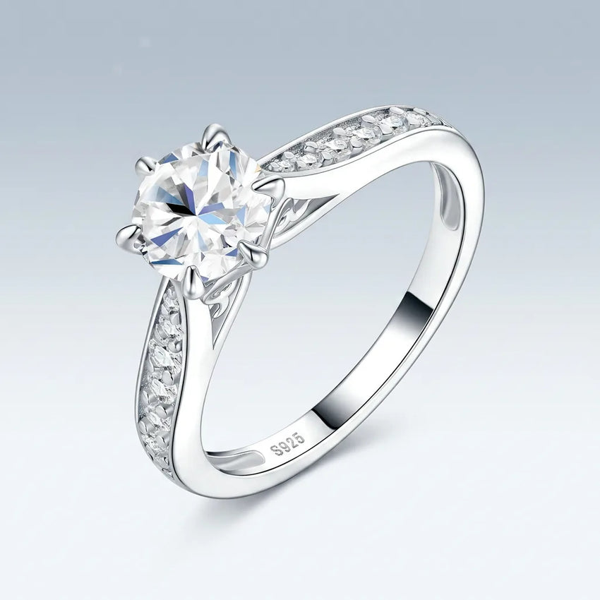 Moissanite ring