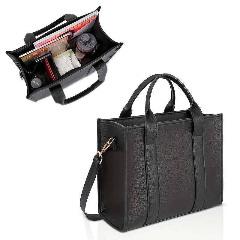 Women's Crossbody Tote Bag – Embossed Details, Compact Design — view 2