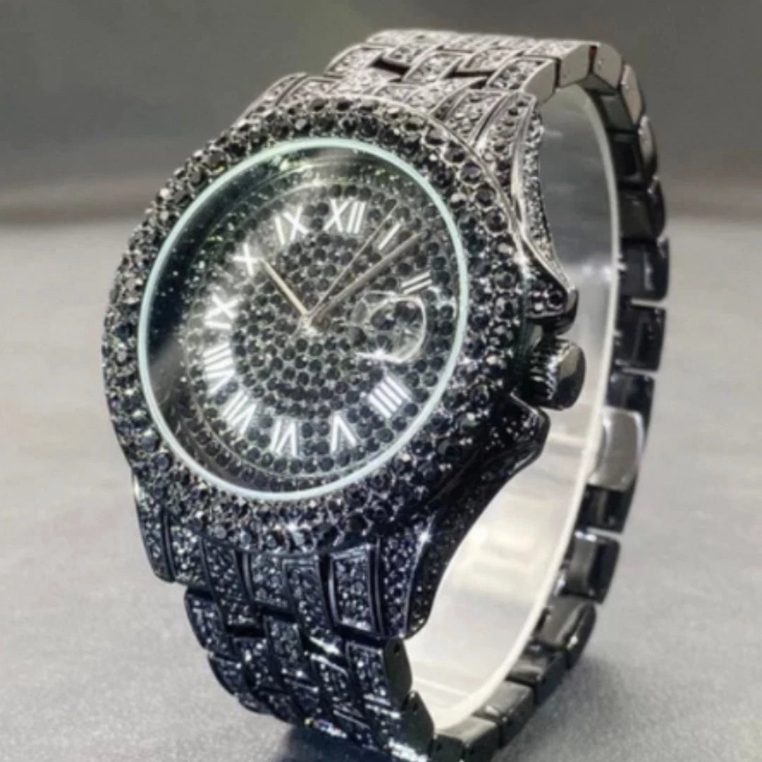 Calendar Men's Quartz Watch – Zircon Accent Fashion Style — view 2