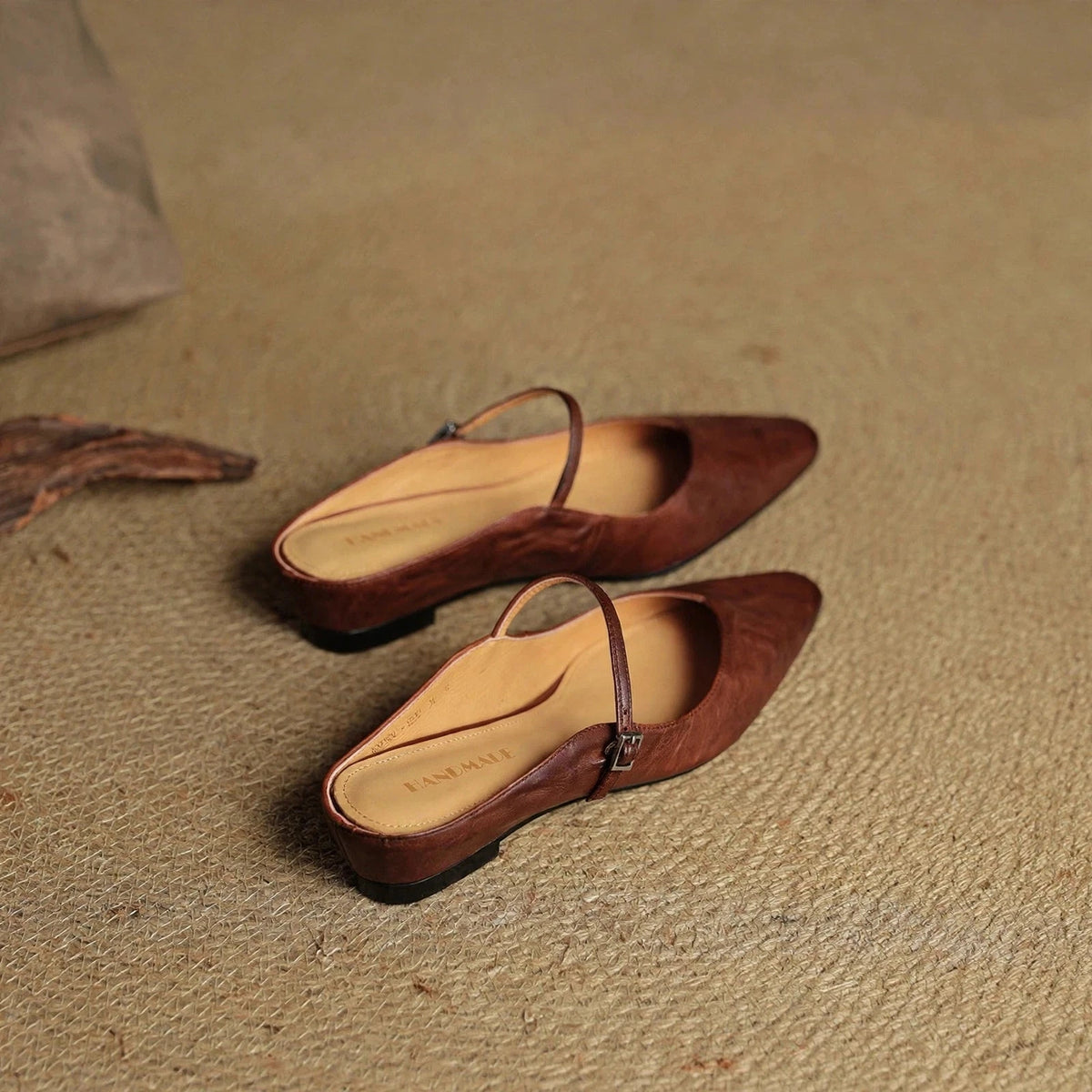 Talia Women's Leather Mules – Mary Jane Strap Secure Fit — view 35