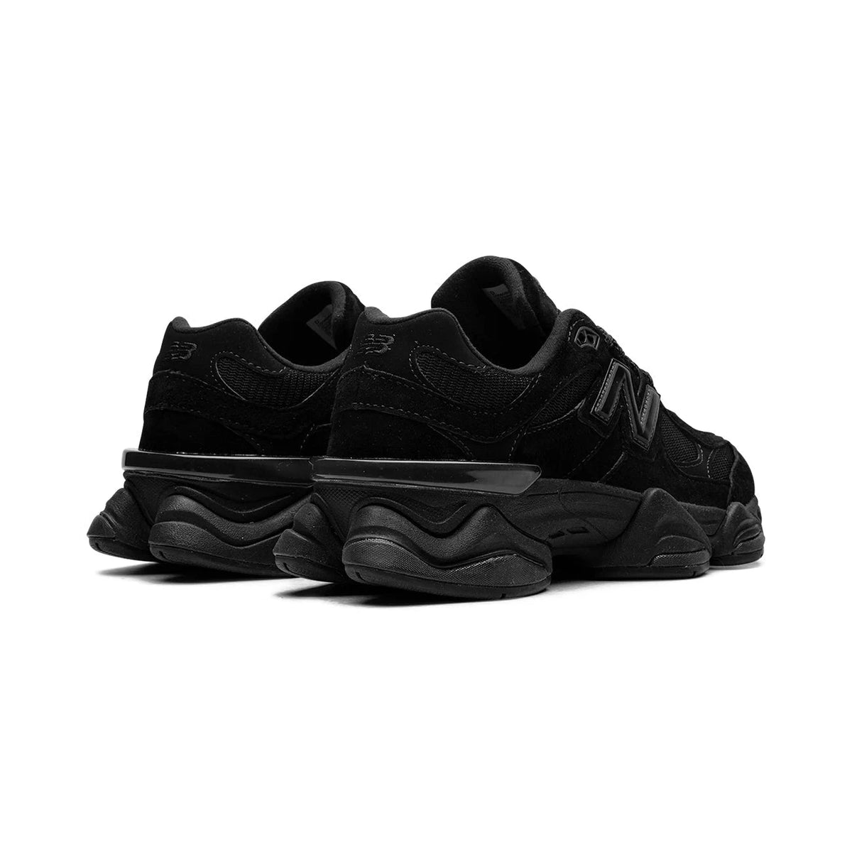 9060 Casual Sneakers – Triple Black Cushioned Comfort — view 3