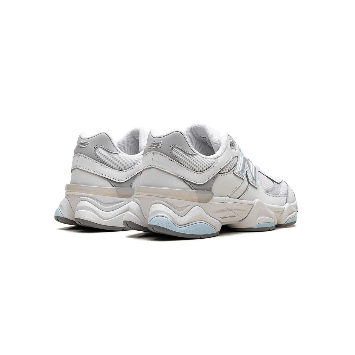 9060 Kids' Sneakers – Blue Gray Suede Mesh Style — view 3