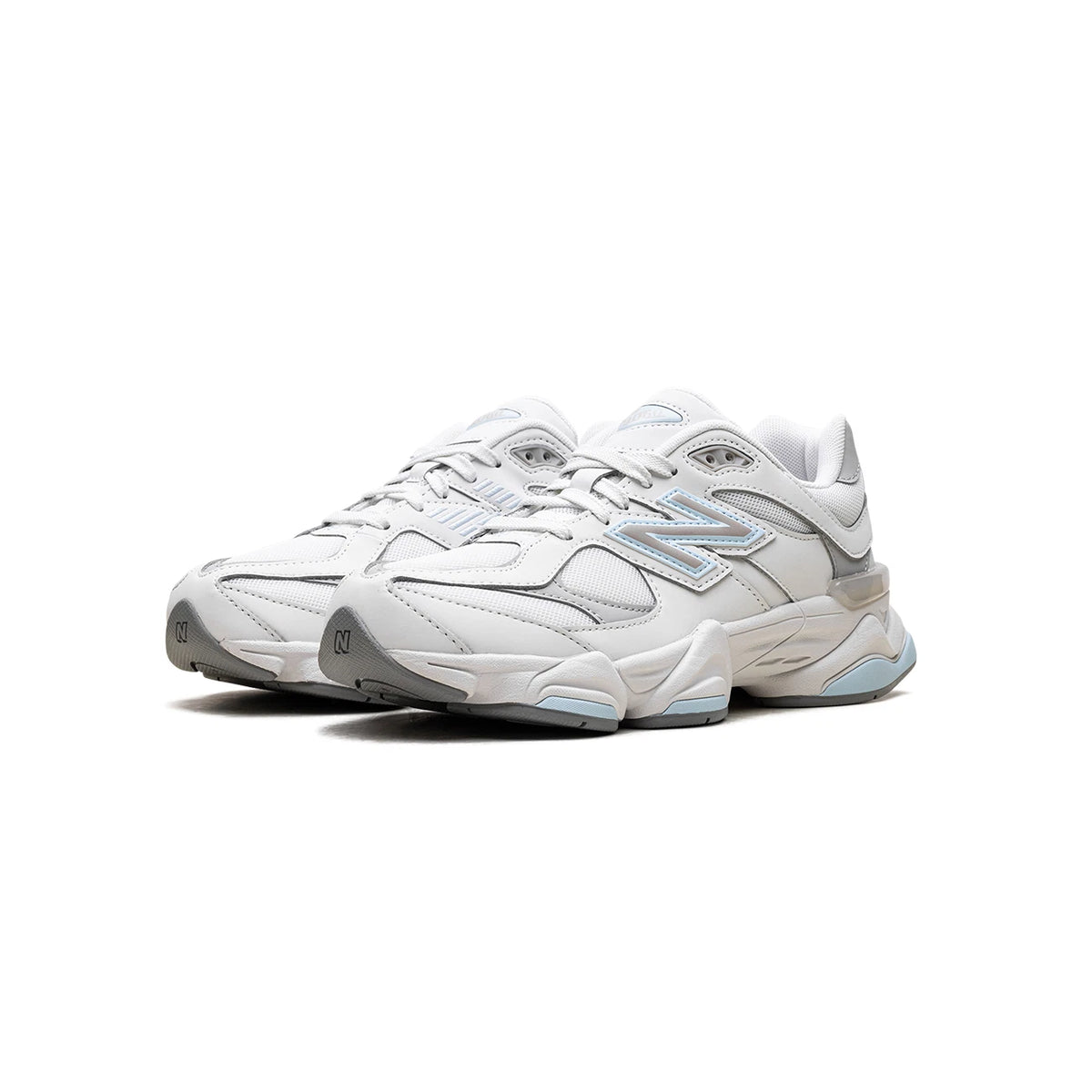 9060 Kids' Sneakers – Blue Gray Suede Mesh Style — view 4
