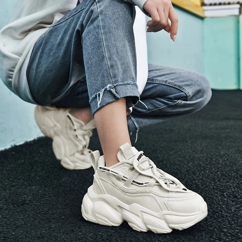 Men's Chunky Casual Sneakers – Breathable Mesh, Odor Control — view 9