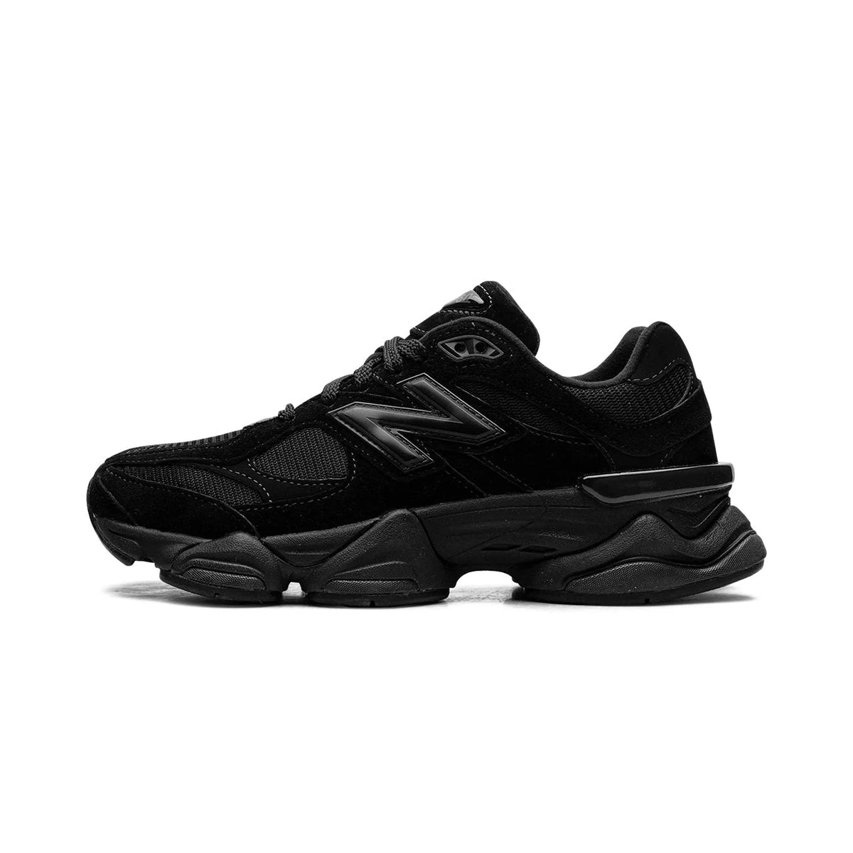 9060 Casual Sneakers – Triple Black Cushioned Comfort — view 7