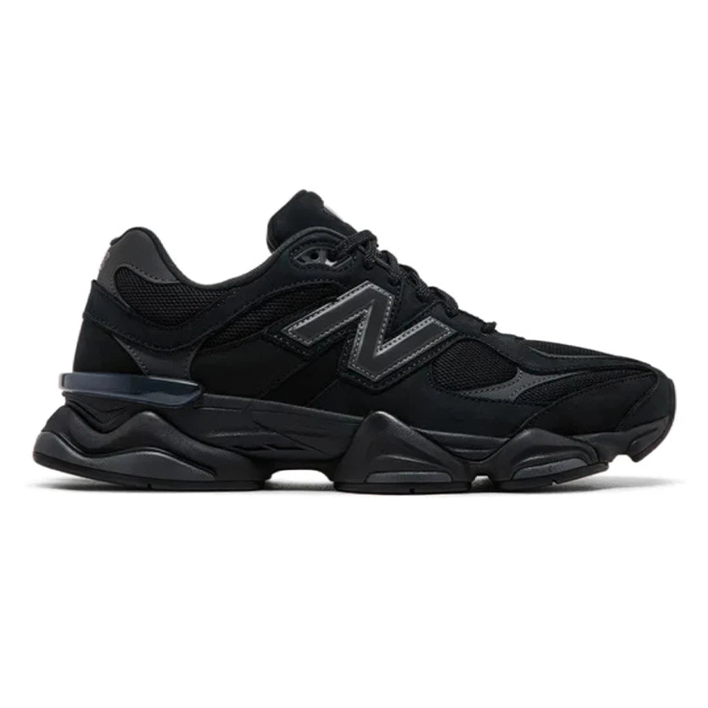 9060 Casual Sneakers – Triple Black Cushioned Comfort — view 8