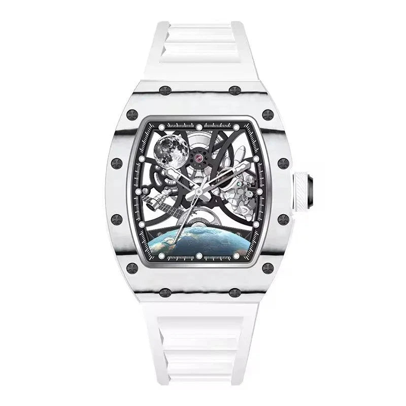 Skeleton Automatic Watch – Carbon Fiber Case Edition