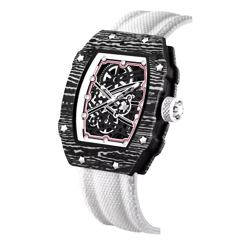 Overtake Watch – Bold Wrist Presence for Everyday Wear — Black/white