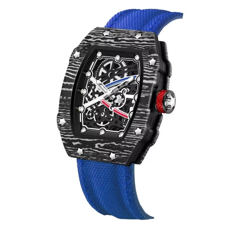 Overtake Watch – Bold Wrist Presence for Everyday Wear — Black/blue