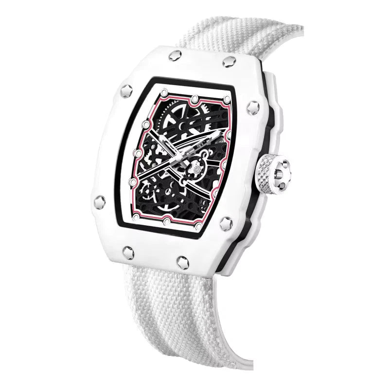 Overtake Watch – Bold Wrist Presence for Everyday Wear — All white