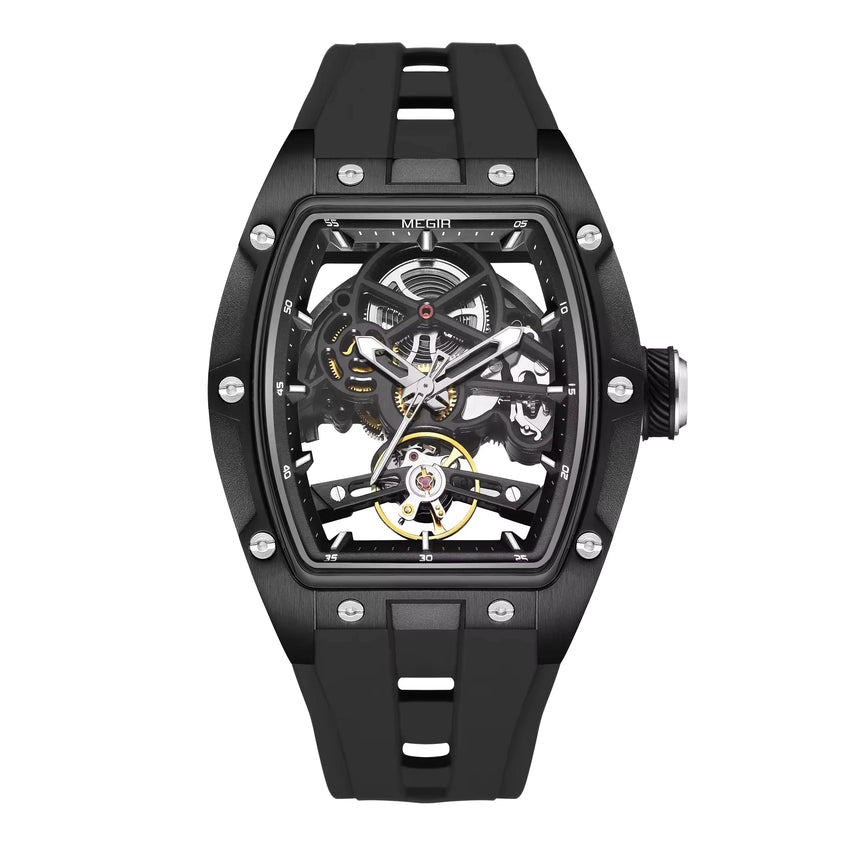 Trackmaster Automatic Skeleton Watch – Automatic Movement — Black