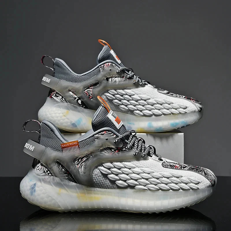 Men's Chunky Casual Sneakers – Breathable Mesh, Odor Control — 9971 1