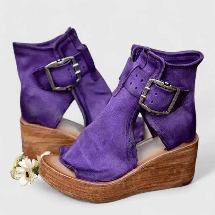 Carmina Women's Comfort Boots – Bold Design, All-Day Support — Purple