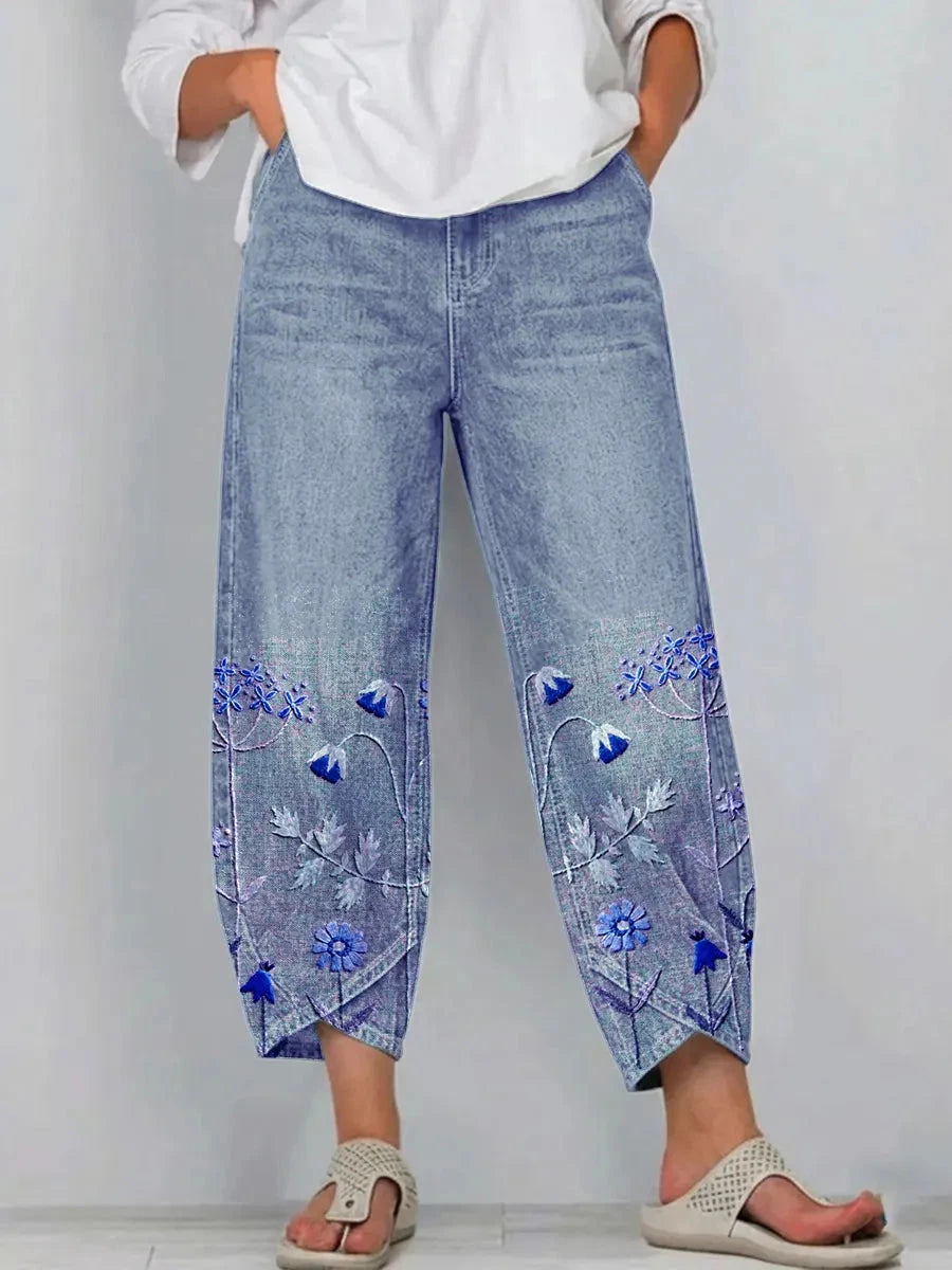 Women's Casual Trousers – Soft Comfortable Fit — Blue (Almost sold out!)