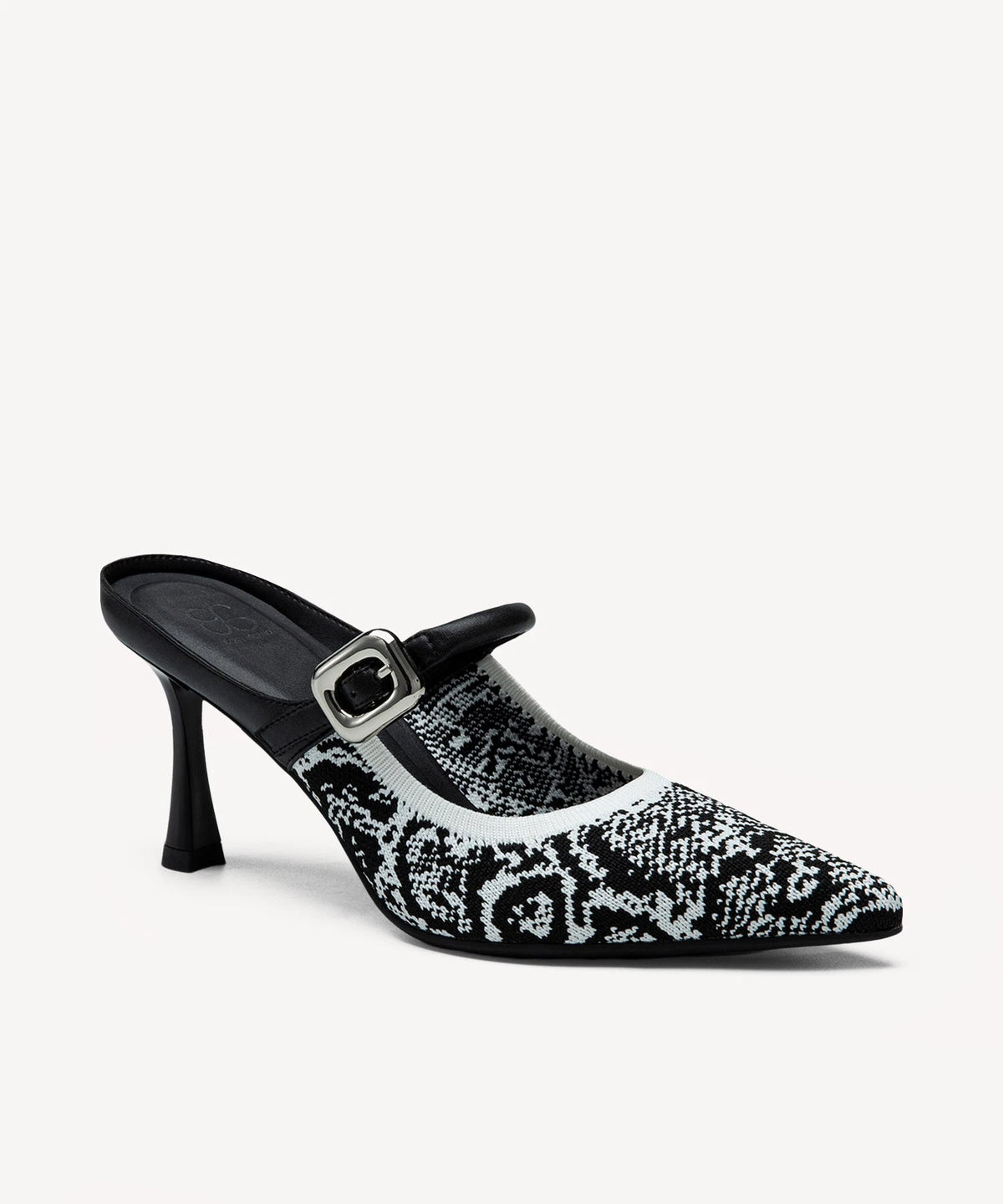 Pointed Toe Women's Heeled Mules – Stiletto Heel Style — Snake Print