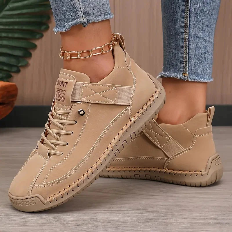 Everyday Comfort Support Sneakers – Cushioned Fit — Beige