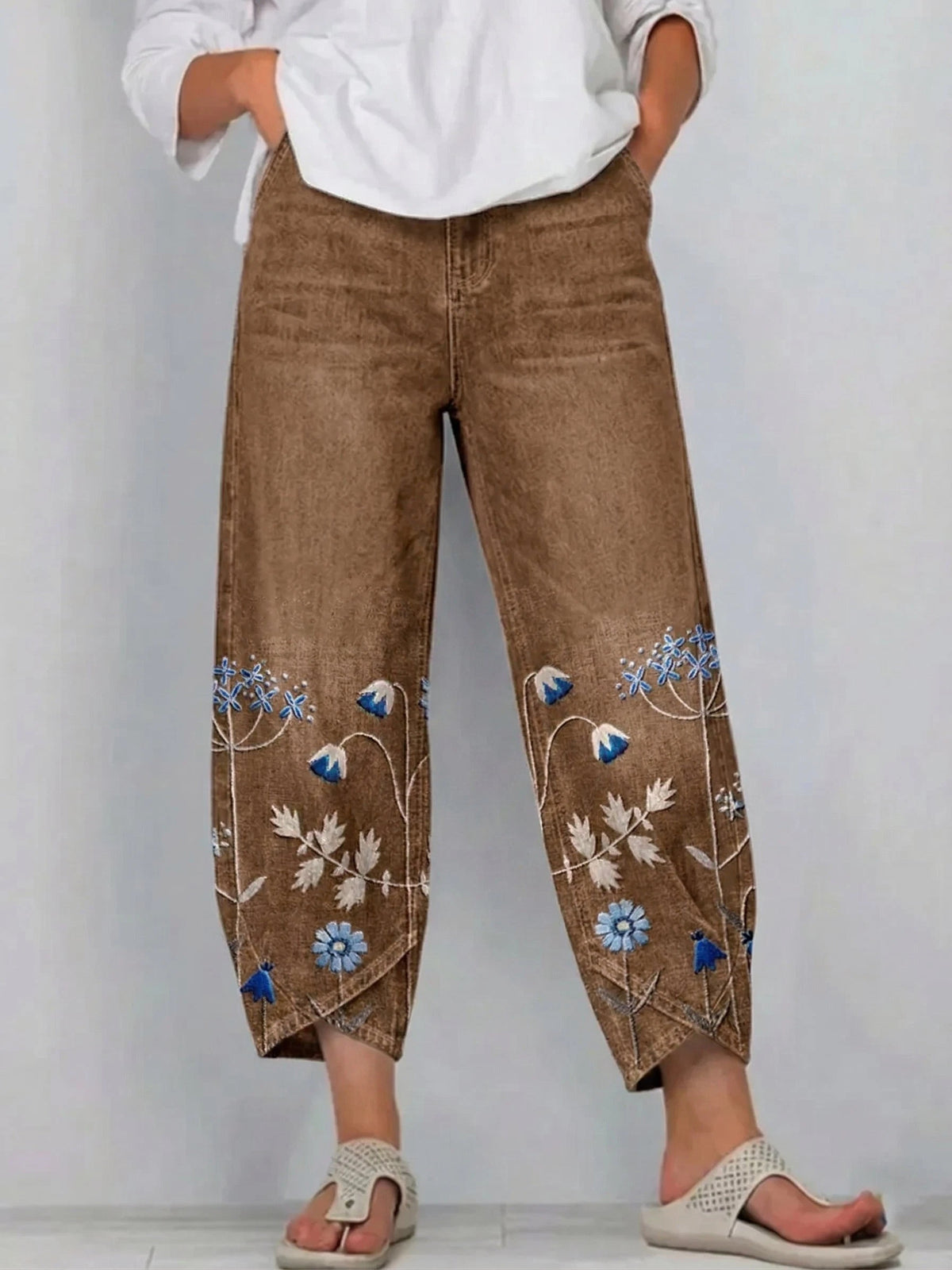 Women's Casual Trousers – Soft Comfortable Fit — Brown (Almost sold out!)