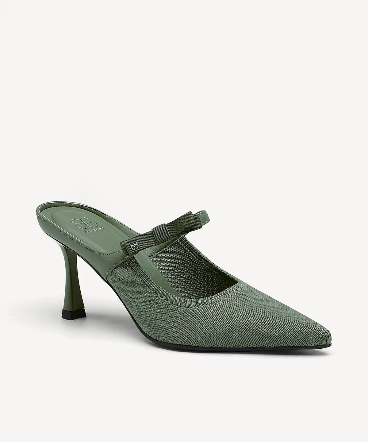 Pointed Toe Women's Heeled Mules – Stiletto Heel Style — Bow Green